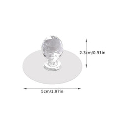 2pcs Invisible Self-adhesive Knobs for Sliding Cabinet & Drawer Doors