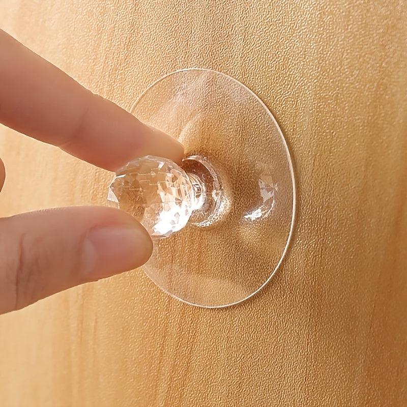 2pcs Invisible Self-adhesive Knobs for Sliding Cabinet & Drawer Doors