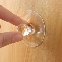 2pcs Invisible Self-adhesive Knobs for Sliding Cabinet & Drawer Doors