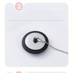 Bathroom Rubber Seal Plug With Chain Toilet Deodorant Drain Sewer Plug