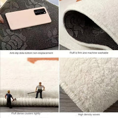 Thickened Anti slip Eye Pattern Carpet Bedroom Door Mat Bathroom Mat Home Decor