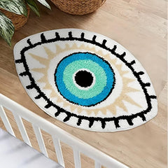 Thickened Anti slip Eye Pattern Carpet Bedroom Door Mat Bathroom Mat Home Decor
