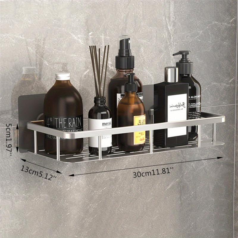 2pcs Wall Mounted Bathroom Storage Rack Stainless Steel Bathroom Tray