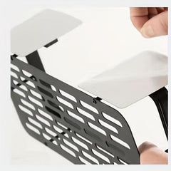 2pcs Wall Mounted Bathroom Storage Rack Stainless Steel Bathroom Tray