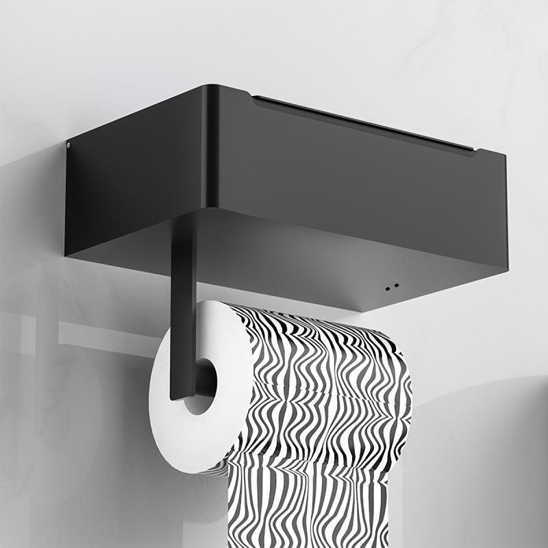 Toilet Paper Holder with Wipes Dispenser Wall Mounted