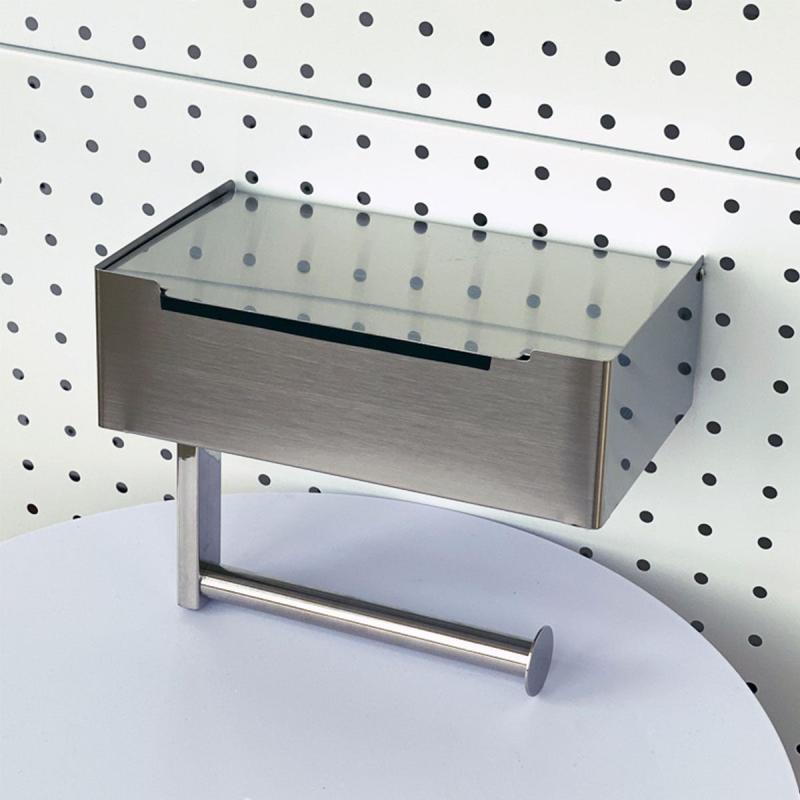 Toilet Paper Holder with Wipes Dispenser Wall Mounted