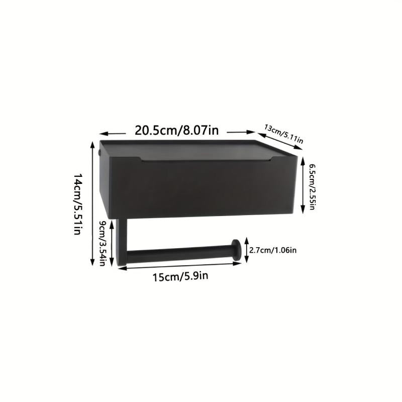 Toilet Paper Holder with Wipes Dispenser Wall Mounted