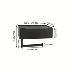Toilet Paper Holder with Wipes Dispenser Wall Mounted