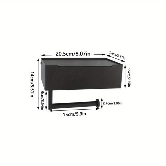 Toilet Paper Holder with Wipes Dispenser Wall Mounted