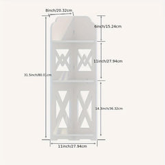 Bathroom Corner Shelves Toilet Paper Holder Stand