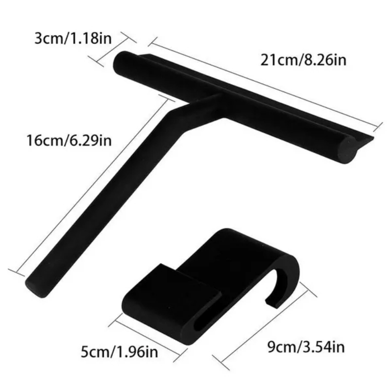 Shower Squeegee Glass Wiper Scraper with Holder