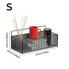 Wall Mounted Bathroom Storage Rack with Basket