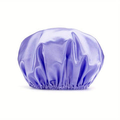 Waterproof Reusable Shower Cap for Women Double Protection Layers