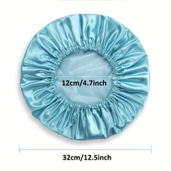 Waterproof Reusable Shower Cap for Women Double Protection Layers