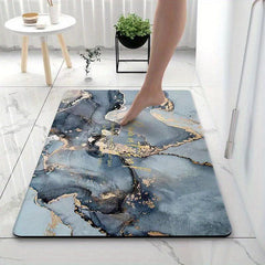 Soft Quick Drying Bath Rug Non Slip Absorbent Machine Washable Shower Carpet