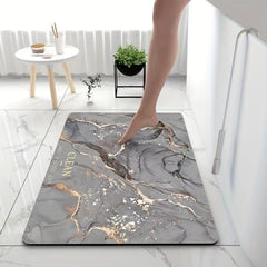 Soft Quick Drying Bath Rug Non Slip Absorbent Machine Washable Shower Carpet