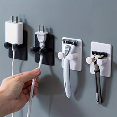 Multifunctional Razor Holder Bathroom Shaver Rack with Shelf