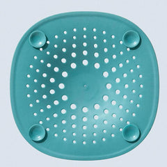 Silicone Shower Drain Hair Catcher Filter Cover Suction Cups