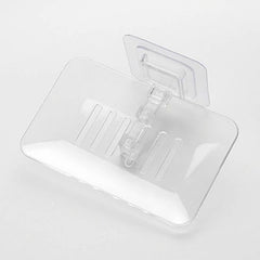 Bathroom Wall Mounted Soap Rack Holder with Drain