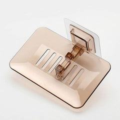 Bathroom Wall Mounted Soap Rack Holder with Drain