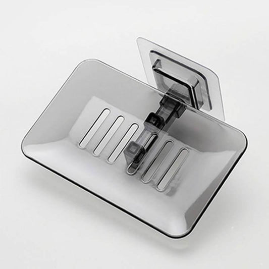 Bathroom Wall Mounted Soap Rack Holder with Drain