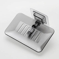 Bathroom Wall Mounted Soap Rack Holder with Drain