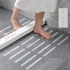 24pcs Anti slip Strips Safety Shower Treads Stickers Bathtub Non Slip Stickers