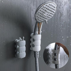 Shower Head Holder Adhesive Wall Mount Suction Bracket Grey