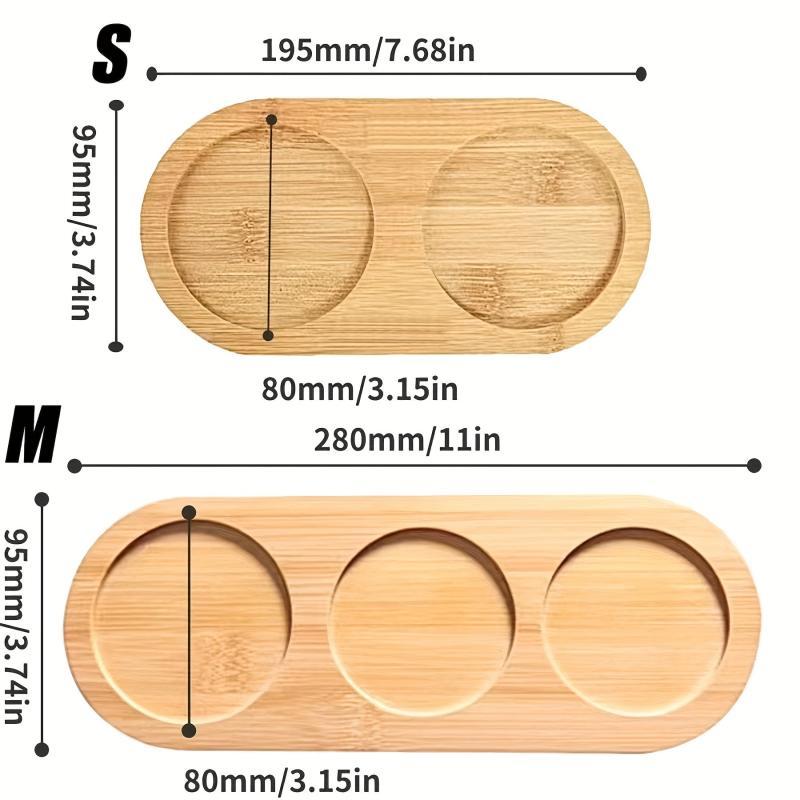 Bamboo Vanity Tray Serving Platter Plain Soap Dispenser Tray
