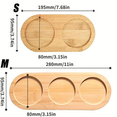 Bamboo Vanity Tray Serving Platter Plain Soap Dispenser Tray