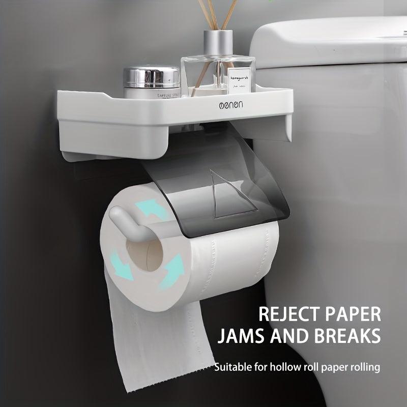 Wall Mounted Tissue Holder Toilet Paper Storage Rack