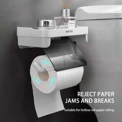 Wall Mounted Tissue Holder Toilet Paper Storage Rack