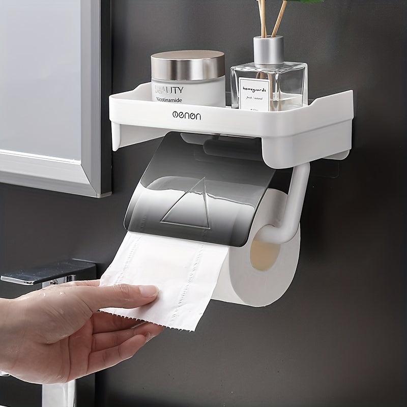 Wall Mounted Tissue Holder Toilet Paper Storage Rack
