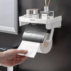 Wall Mounted Tissue Holder Toilet Paper Storage Rack