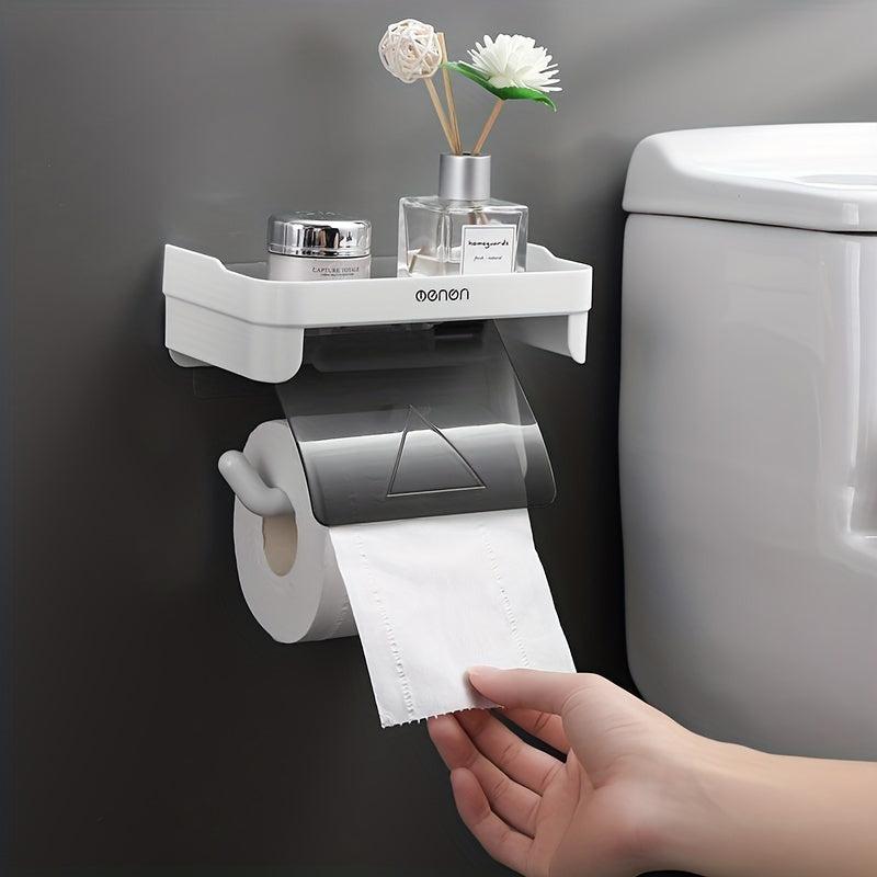 Wall Mounted Tissue Holder Toilet Paper Storage Rack