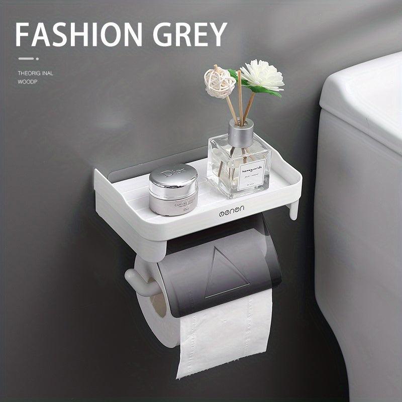 Wall Mounted Tissue Holder Toilet Paper Storage Rack
