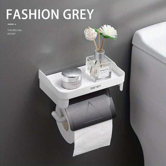 Wall Mounted Tissue Holder Toilet Paper Storage Rack