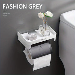 Wall Mounted Tissue Holder Toilet Paper Storage Rack
