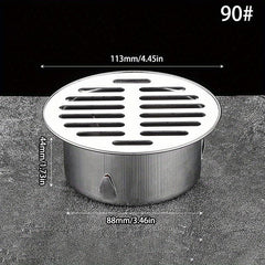 Stainless Steel Floor Drain Cover Hair Catcher Balcony Drain Plug