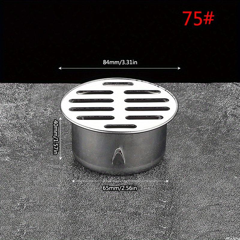 Stainless Steel Floor Drain Cover Hair Catcher Balcony Drain Plug