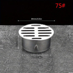 Stainless Steel Floor Drain Cover Hair Catcher Balcony Drain Plug
