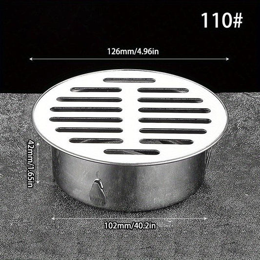 Stainless Steel Floor Drain Cover Hair Catcher Balcony Drain Plug
