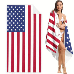 American Flag Oversized Beach Towel Quick-Drying 59x29
