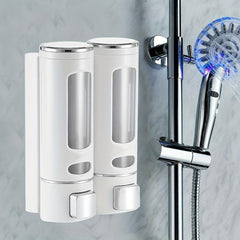Manual Press Soap Dispenser Wall Mount Hand Sanitizer Shampoo Shower Gel