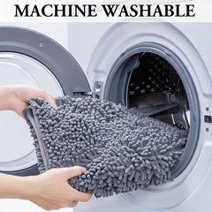Chenille Bathroom Carpet Non Slip Soft 30in x 20in