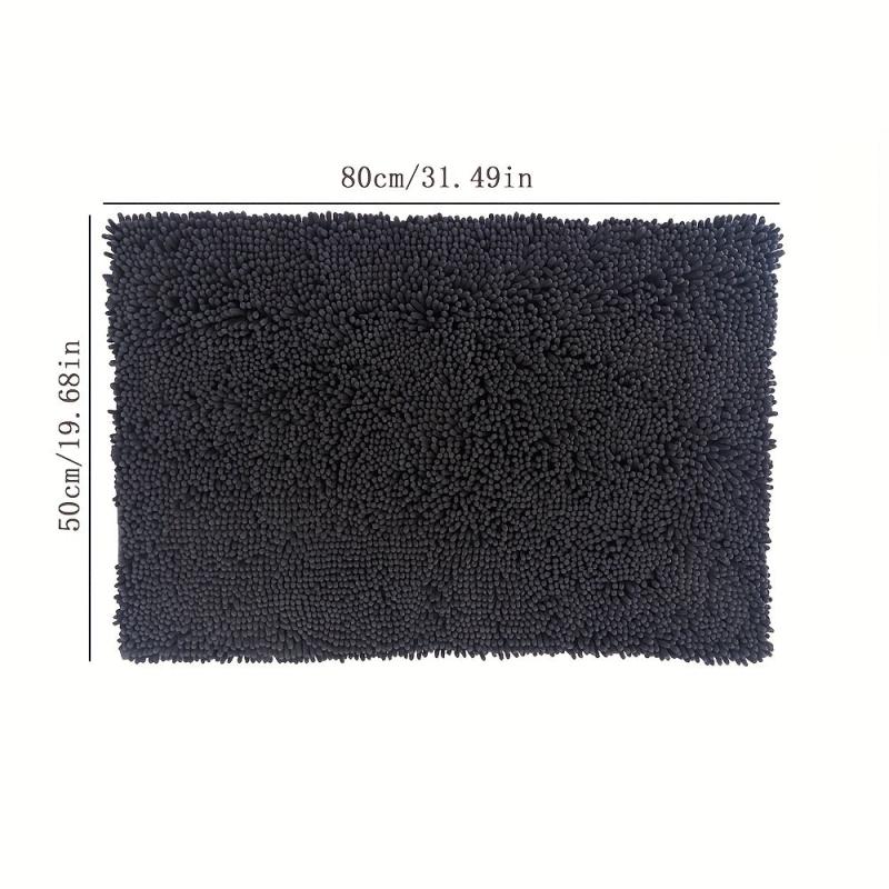 Chenille Bathroom Carpet Non Slip Soft 30in x 20in