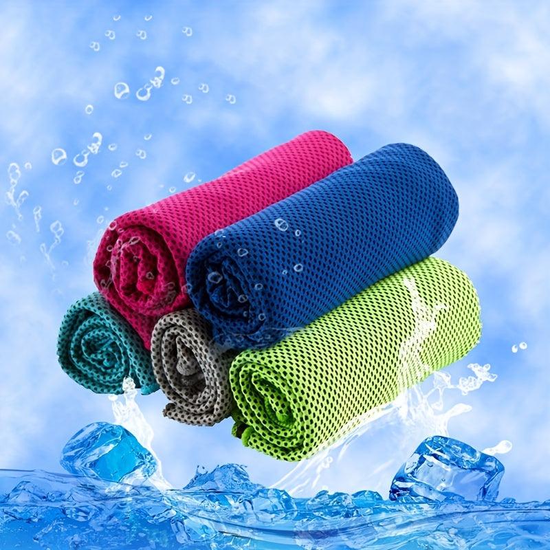 Cooling Sports Towel Sunscreen Sweat Absorption Microfiber Yoga Fitness