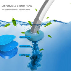 Disposable Toilet Brush & Cleaning Liquid Set