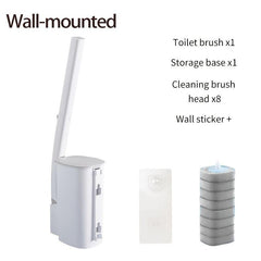 Disposable Toilet Brush & Cleaning Liquid Set