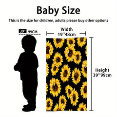 Sunflower Pattern Beach Towel Clearance - Oversize Sports Travel Pool Towel